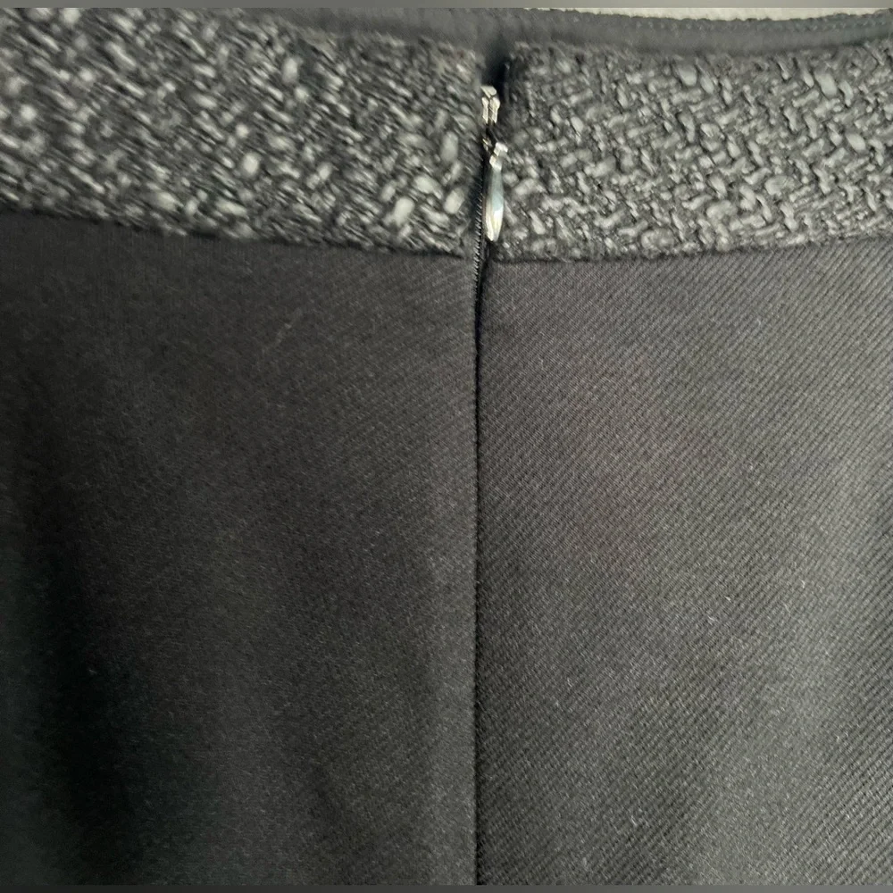 Rebecca Taylor Black Tweed Mini Skirt Size 0 Waist 27 - Picture 3 of 11